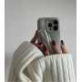 Чохол Rhode Lip Case Grey з блиском для губ на айфон 14 про макс
