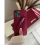 Брендовий рожевий чохол Rhode Lip Case Raspberry Jelly з блиском для iPhone 15 Pro Max
