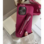 Брендовий рожевий чохол Rhode Lip Case Raspberry Jelly з блиском для iPhone 15 Pro Max