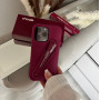 Брендовий рожевий чохол Rhode Lip Case Raspberry Jelly з блиском для iPhone 15 Pro Max