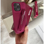 Брендовий рожевий чохол Rhode Lip Case Raspberry Jelly з блиском для iPhone 15 Pro Max