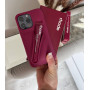 Брендовий рожевий чохол Rhode Lip Case Raspberry Jelly з блиском для iPhone 15 Pro Max