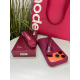 Бордовий RHODE Raspberry jelli з бальзамом для губ на айфон 17 про макс