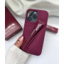 Брендовий рожевий чохол Rhode Lip Case Raspberry Jelly з блиском для iPhone 15 Pro Max