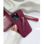 Бордовый чехол Rhode Lip Case Raspberry Jelly на iPhone 16 Pro – стильная защита