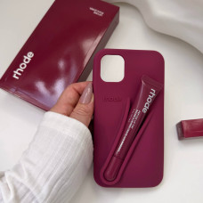 Бордовый чехол rhode lip Case Raspberry Jelly  на iPhone 11