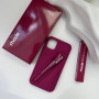 Бордовий чохол Rhode з блиском для губ Lip Case Raspberry Jelly на айфон 11 про макс