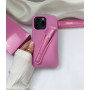 Чохол Rhode Shortcake рожевого кольору з блиском для губ на iPhone 15 Pro Max