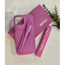 Чохол Rhode в рожевому кольорі Shortcake з блиском для губ на iPhone XR