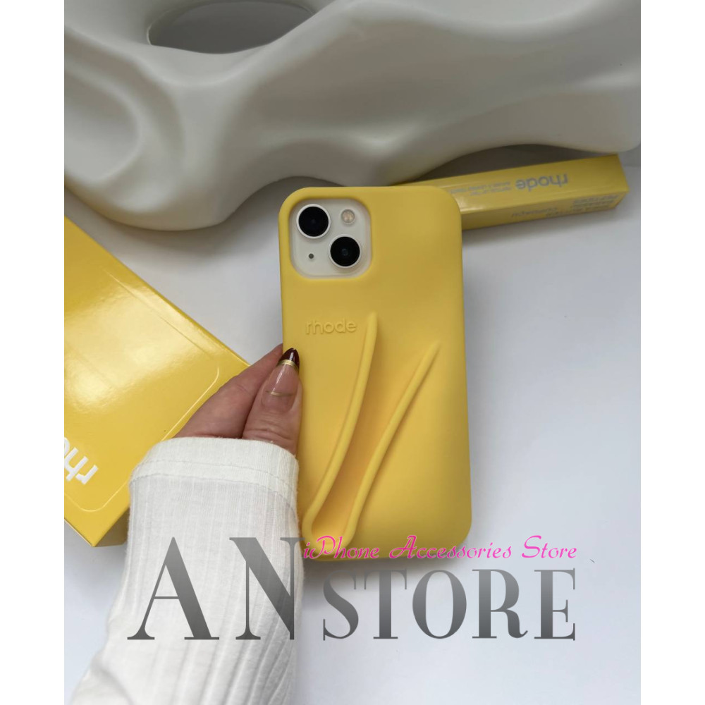 Чохол Rhode Lemontini Lip Case жовтий на айфон 13