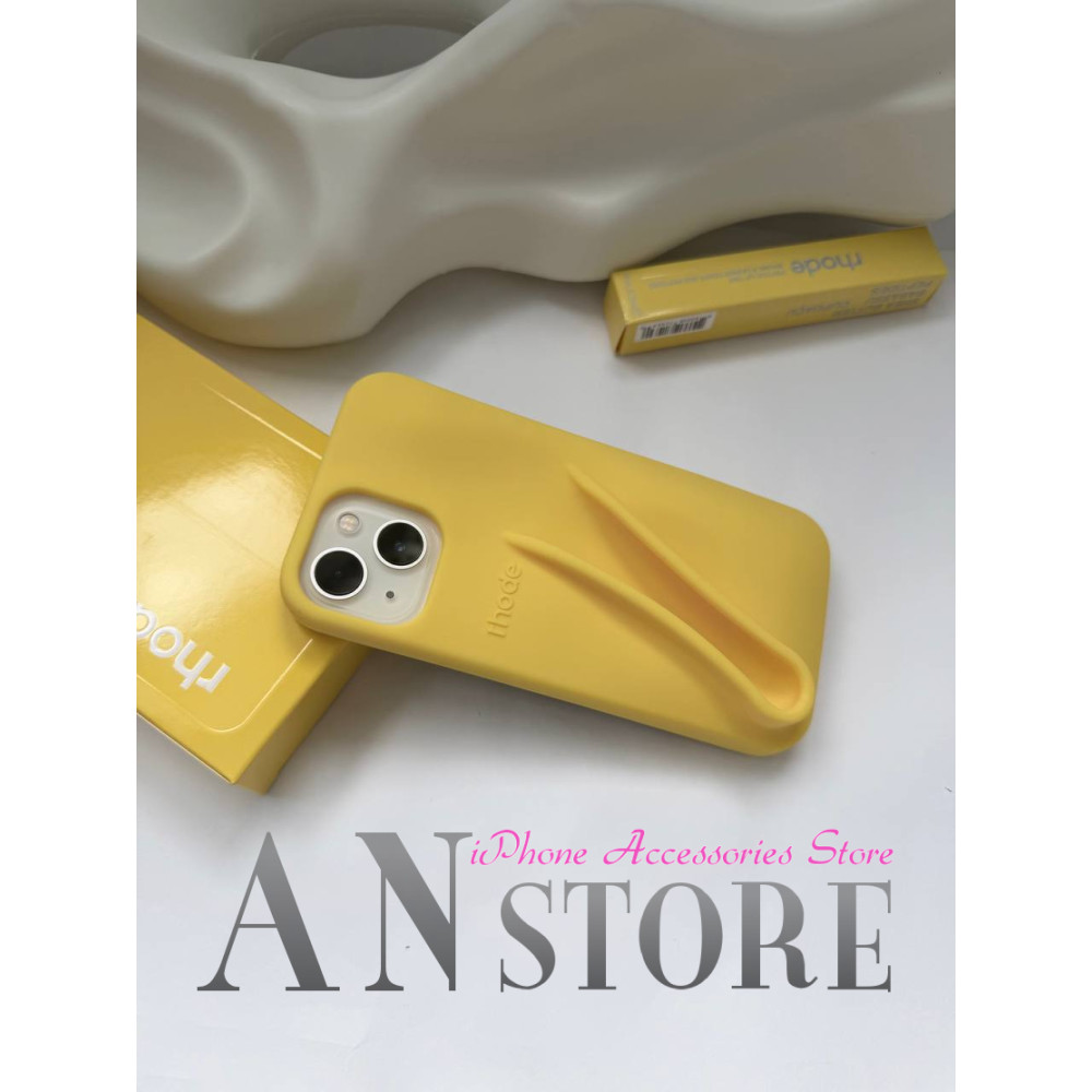 Чохол Rhode Lemontini Lip Case жовтий на айфон 13