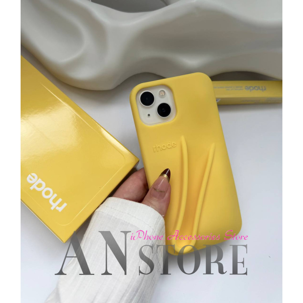 Чохол Rhode Lemontini Lip Case жовтий на айфон 13