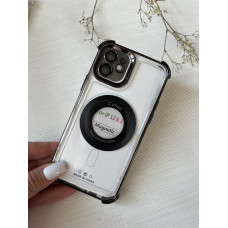 Чохол чорний протиударний з бортами з функціею MagSafe на iPhone 12