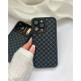 Якісний брендовий чорний чохол на iPhone 13 Pro Max з закритою камерою
