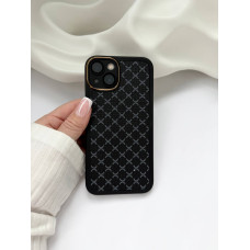 Брендовий чохол на iPhone 15 чорний 