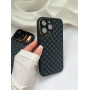 Якісний брендовий чорний чохол на iPhone 13 Pro Max з закритою камерою