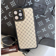 Чохол в клітинку"Damier Beige" для iPhone 15 Pro Max (в стилі Louis Vuitton)