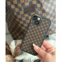 Чохол для iPhone 13 "LV Style"в стилі Louis Vuitton  з золотою оправою