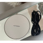 30 Вт Бездротова біла зарядка ,зарядний пристристій для iPhone , Samsung , Xiaomi з USB перехідником