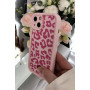 Чохол рожевий леопардовий принт протиударний захисний чохол  для Iphone 13
