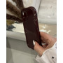 Чохол на iPhone XR зі складками хвилястий яскравий червоний винний бордовий  висококласний модний 