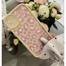 Чохол білий та рожевий леопардовий принт для Iphone 12