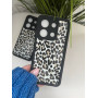 Чорний чохол з леопардовим принтом для Xiaomi Redmi Note 13 (4G) з бортами