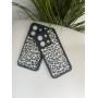 Чорний чохол з леопардовим принтом для Xiaomi Redmi Note 13 (4G) з бортами